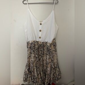 NWOT Snake print Romper 3x